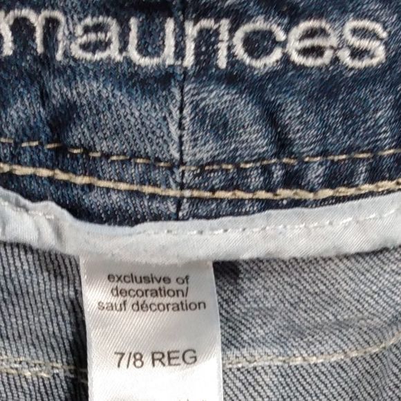 Maurices Curvy Bootcut Stretch Denim Jeans Medium Blue Wash - Picture 7 of 9